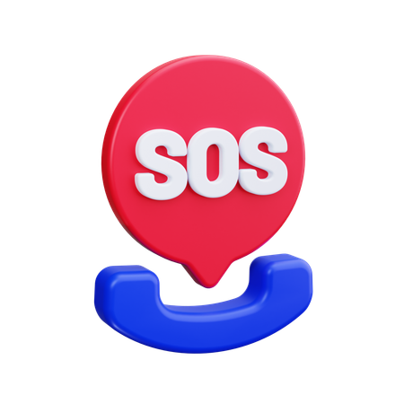 Sos call  3D Icon