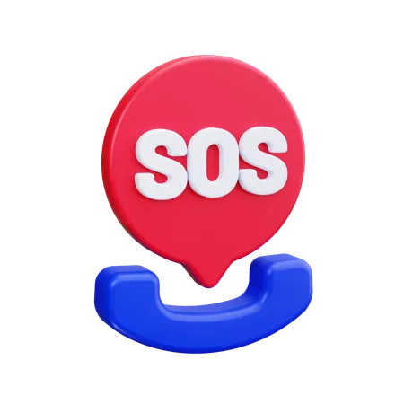 Sos call  3D Icon