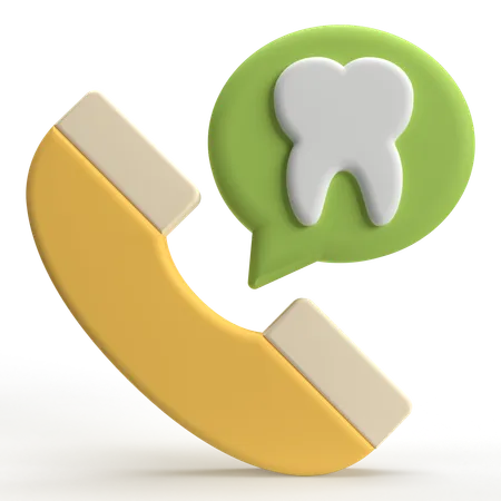 Llamada dental  3D Icon