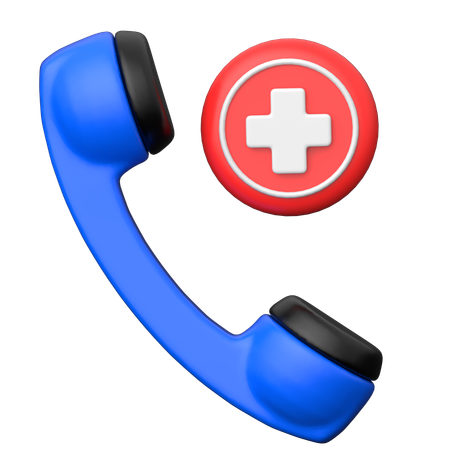 Llamada medica  3D Icon