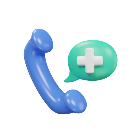 Llamada medica  3D Icon