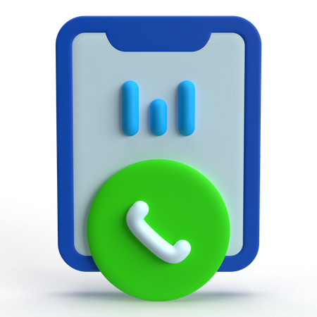 Llamada movil  3D Icon