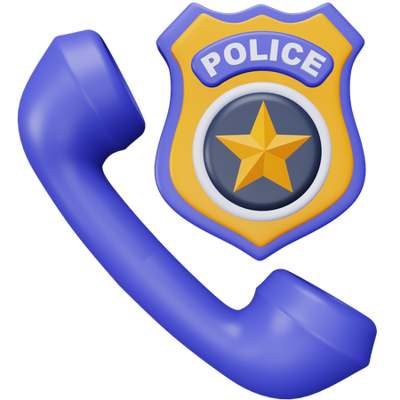 Llamada policial  3D Icon