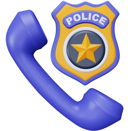 Llamada policial  3D Icon