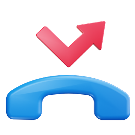 Llamada rechazada  3D Icon