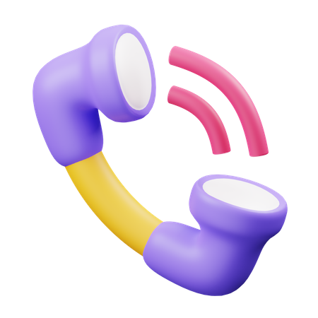 Llamada telefónica  3D Illustration