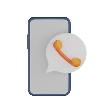 Llamada telefónica  3D Icon