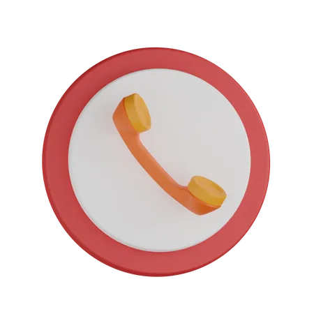 Llamada telefónica  3D Icon