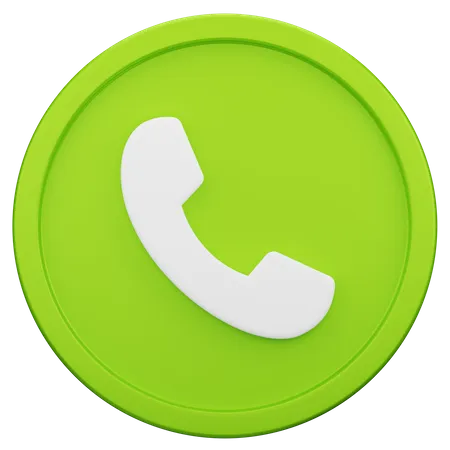 Aprobación de llamada telefónica  3D Icon