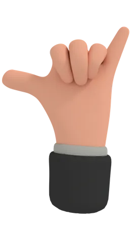 Llámame gesto  3D Illustration