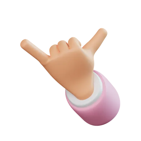 Llámame gesto  3D Icon