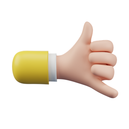 Llámame gesto con la mano  3D Icon