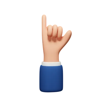 Llámame gesto con la mano  3D Icon
