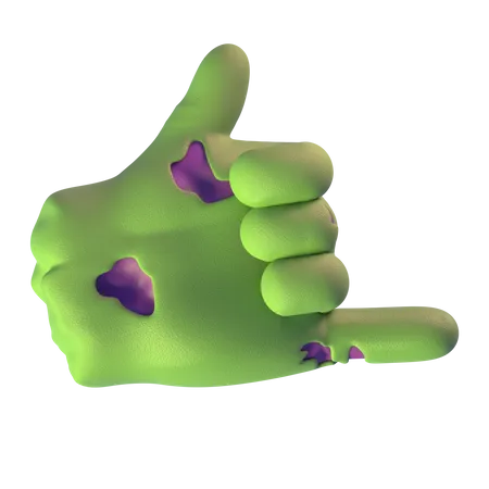 Llámame mano zombie  3D Icon