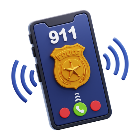 Llama al 911  3D Icon