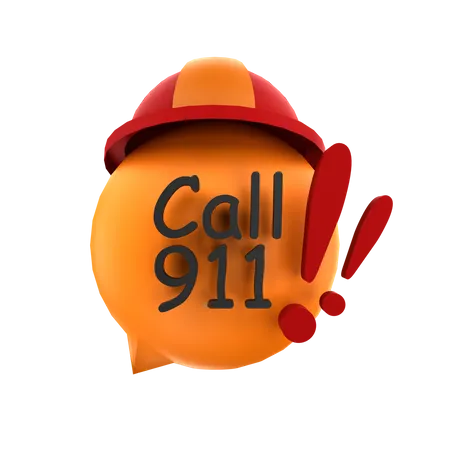 Llama al 911  3D Icon