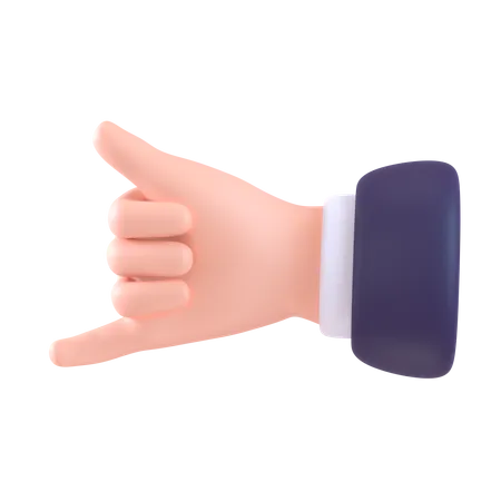 Llamar gesto de la mano  3D Icon