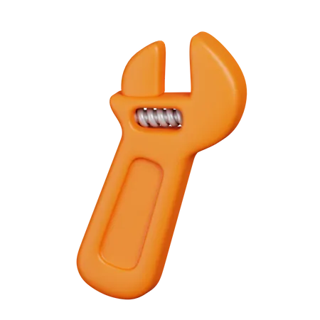 Llave ajustable  3D Icon