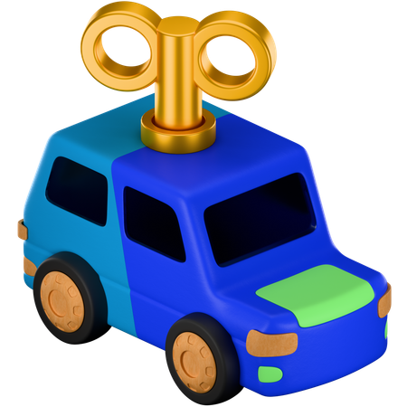 Coche clave  3D Icon