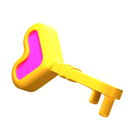 Llave de amor  3D Icon