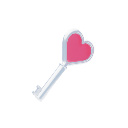 Llave de amor  3D Icon