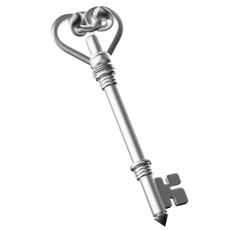 Llave de plata  3D Icon