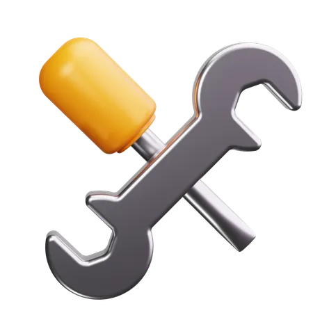 Llave de tubo  3D Icon