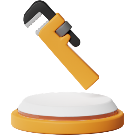 Llave de tubo  3D Icon