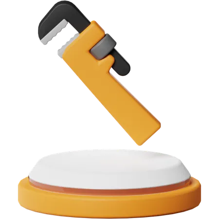 Llave de tubo  3D Icon