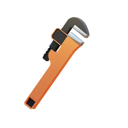 Llave de tubo  3D Icon