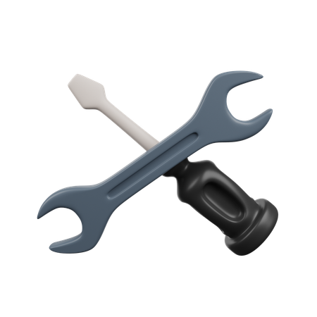 Llave y destornillador  3D Icon