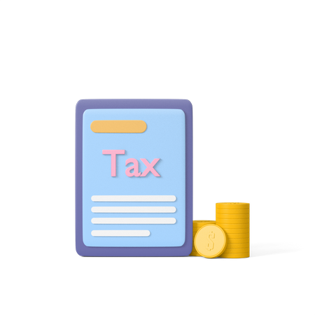 Llenar formulario de impuestos  3D Icon