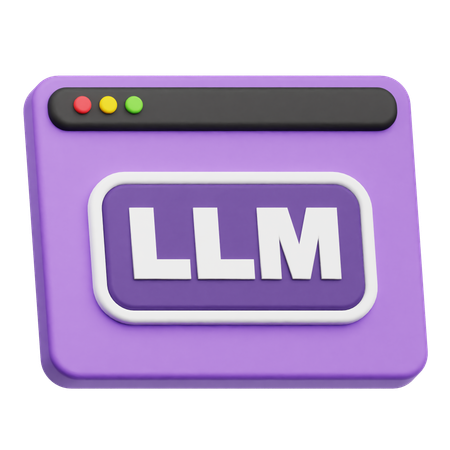 Llm Website  3D Icon