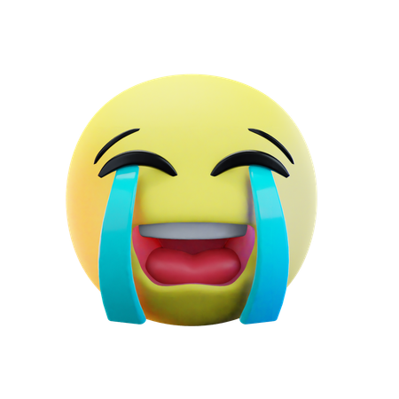 Emoji llorando en voz alta  3D Icon