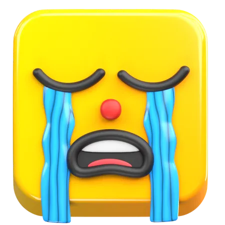 Llorar emoji  3D Icon