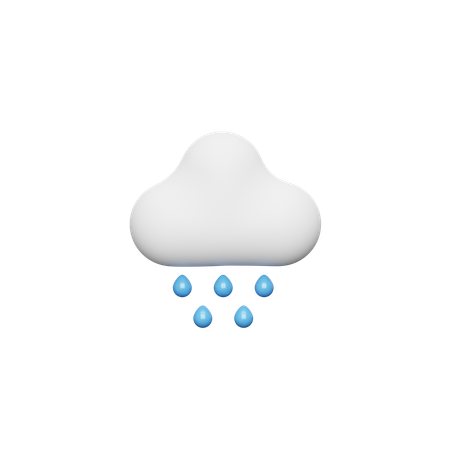 Lloviendo  3D Icon