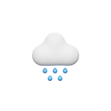 Lloviendo  3D Icon