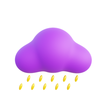 Lloviendo  3D Icon