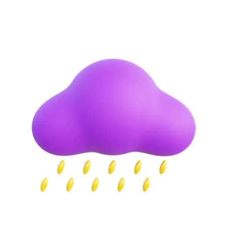 Lloviendo  3D Icon