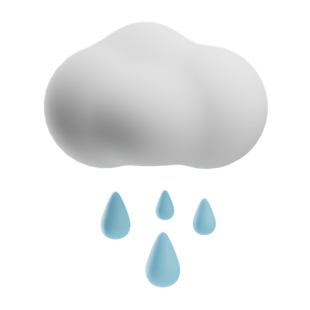 Lloviendo  3D Icon