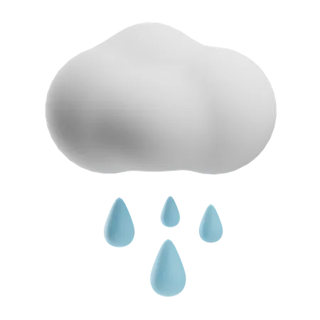 Lloviendo  3D Icon