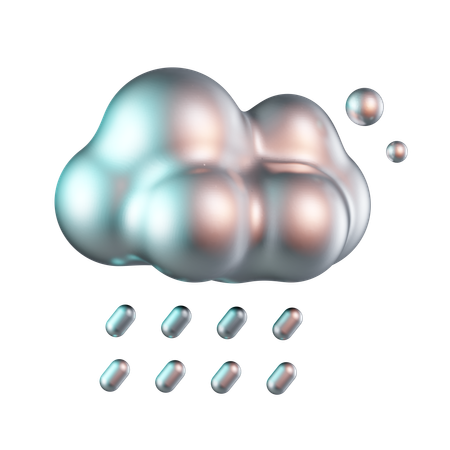 Lluvia  3D Icon