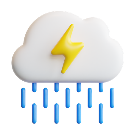 Lluvia  3D Icon