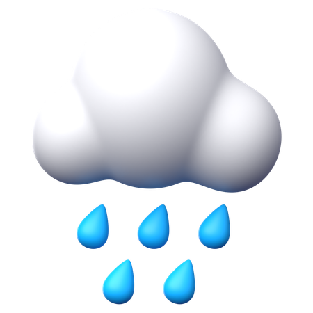 Lluvia  3D Icon