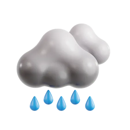 Lluvia  3D Icon