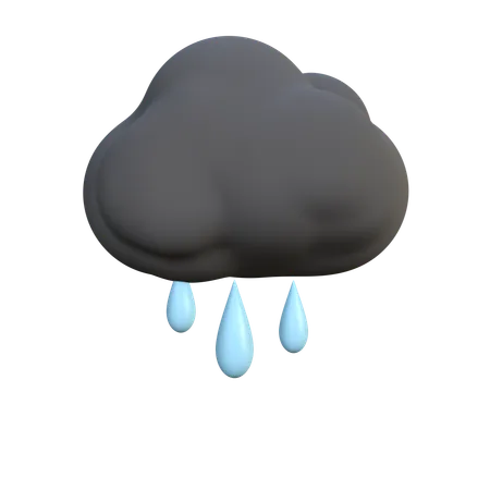 Lluvia  3D Icon