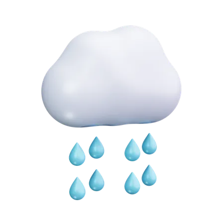 Lluvia  3D Icon