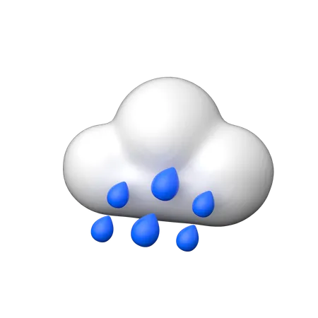 Lluvia  3D Icon