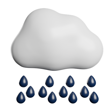 Lluvia  3D Icon