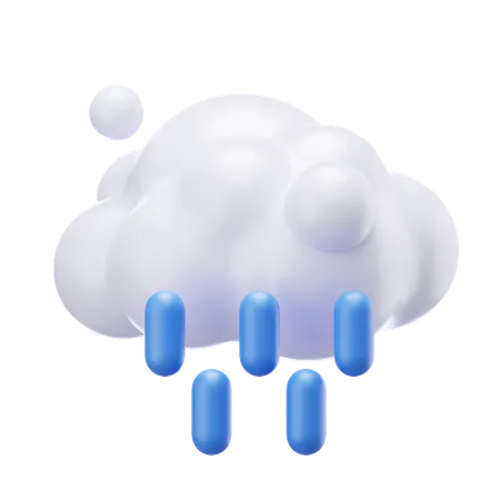 Lluvia  3D Icon